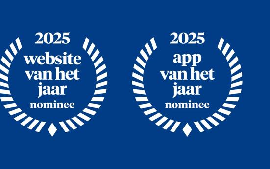 Hoera! We zijn genomineerd voor app en website van het jaar
