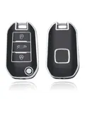 TPU Sleutelhoesje voor Peugeot zwart A3