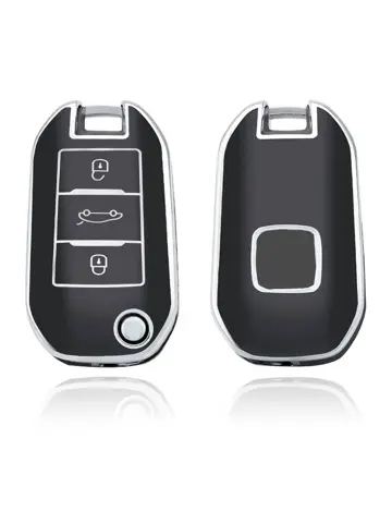 TPU Sleutelhoesje voor Citroën zwart A3