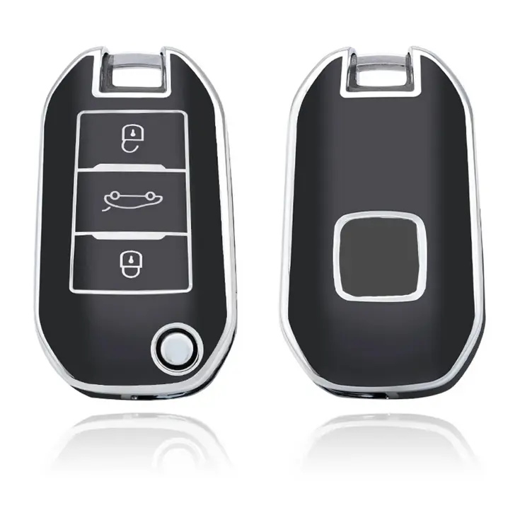 TPU Sleutelhoesje voor Citroën zwart A3