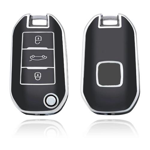 TPU Sleutelhoesje voor Citroën zwart A3