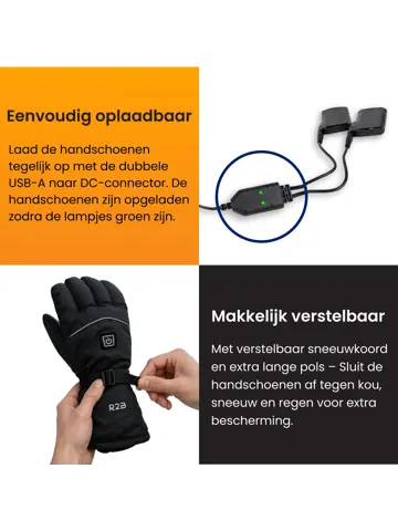Verwarmde Handschoenen oplaadbaar