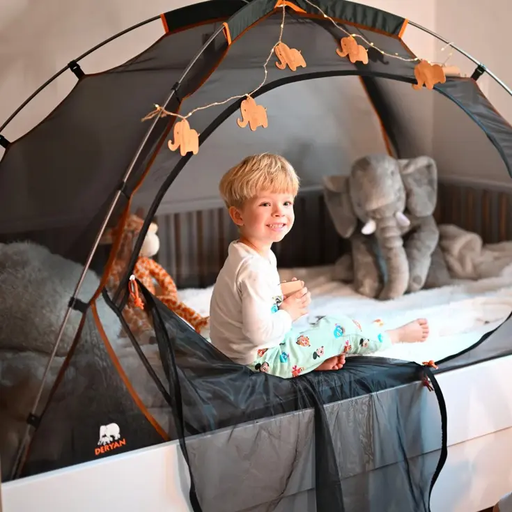 Bedtent Klamboe - 200x90cm - Muggennet - 1mm gaas