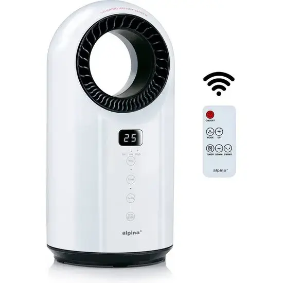 Bladloze ventilatorkachel 1500 W