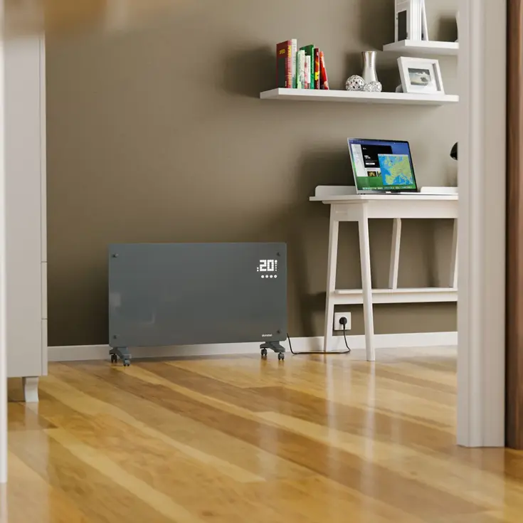 Paneelverwarming – 2500W – Glazen kachel