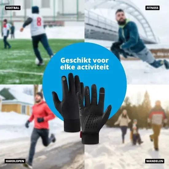 Waterafstotende handschoenen met touchscreen