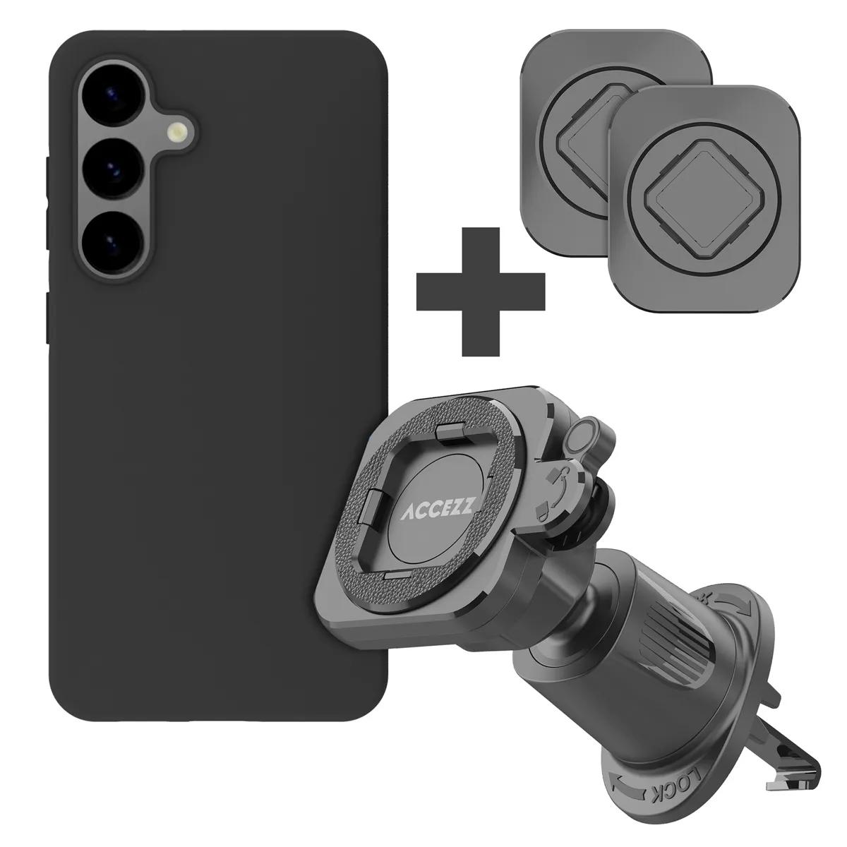 Accezz  EasyLock Houder  Samsung Galaxy S24  Zwart
