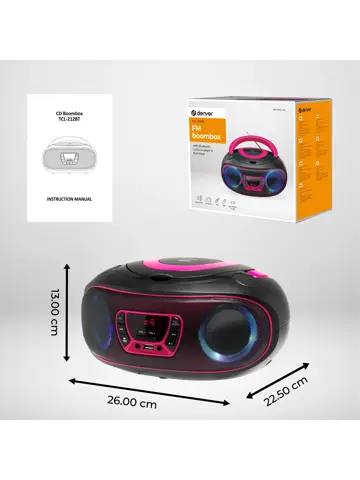 TCL212BTP FM-Radio incl Bluetooth Boombox