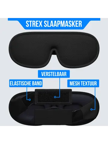 Strex Luxe Slaapmasker - 3D Ergonomisch