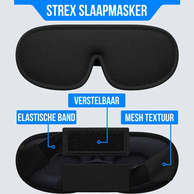 Strex Luxe Slaapmasker - 3D Ergonomisch