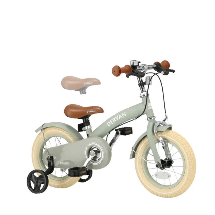Luxe Kinderfiets 12 inch - 3 in 1 - Loopfiets