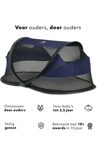 Baby luxe campingbedje - Zelfopblaasbare matras