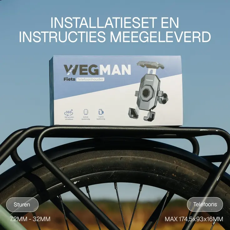 Telefoonhouder Fiets met Automatische Sluiting