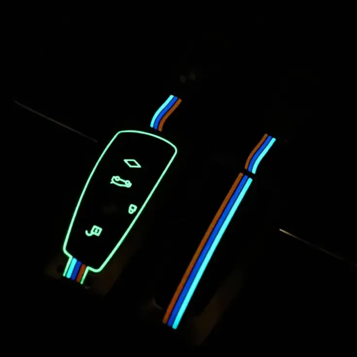 Metalen Sleutelhoesje voor Bmw grijs A4