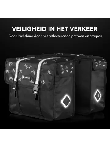 Packaway Dubbele Fietstassen 36L