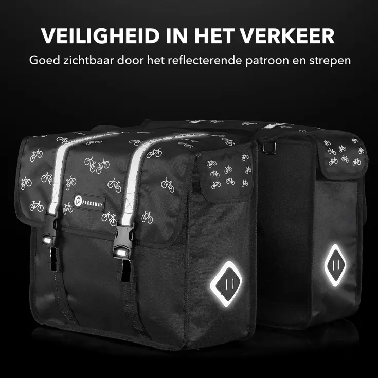 Packaway Dubbele Fietstassen 36L