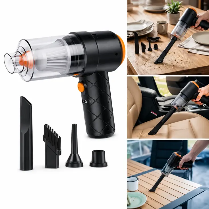 Mini kruimeldief oplaadbaar 4000 Pa