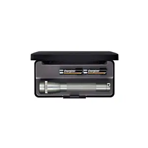 Mag‑Lite Mini AA Zaklamp – Grijs Aluminium