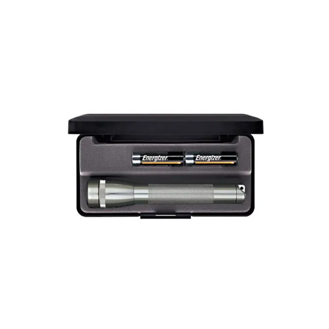 Mag‑Lite Mini AA Zaklamp – Grijs Aluminium