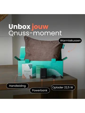 Qnuss Warmtekussen Ribstof 45x45