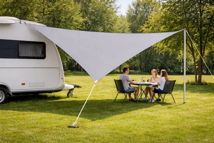 Schaduwdoek driehoekig 3x3x3 m - UV werend