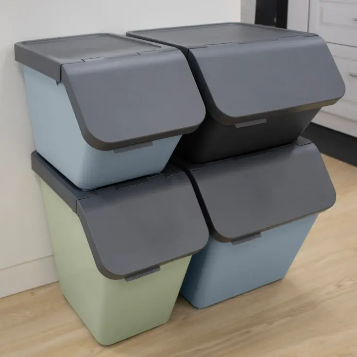 Sigma home - Prullenbak met deksel - 40L