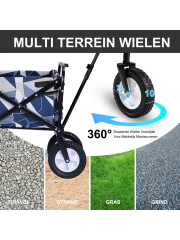 Packaway Opvouwbare Bolderkar  70KG – Pastel