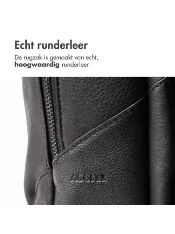 Accezz Leren Laptop rugtas