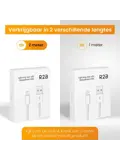 USB-A naar Lightning Kabel - 2 Meter