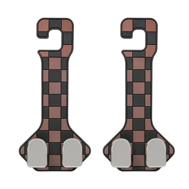 2x Auto Hoofdsteun Haak Duo