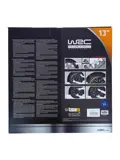 WRC Wieldoppen 13" - zwart/zilver 4 stuks