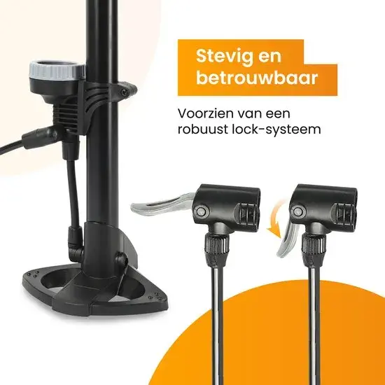 Fietspomp met Drukmeter - Vloerpomp