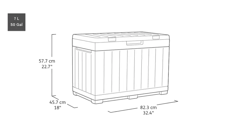 Keter Kentwood Opbergbox - 190L