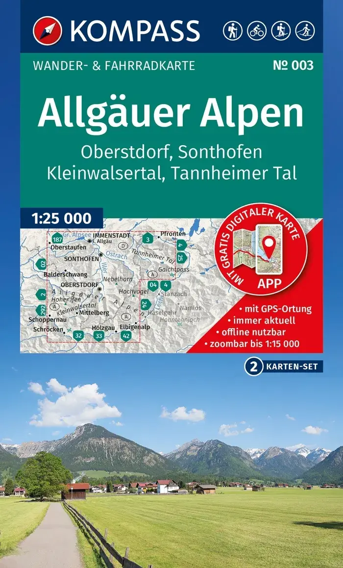 Wandelkaart WK003 Allgauer Alpen