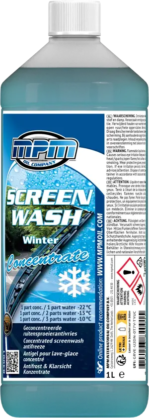 Winter ruitenwisservloeistof   1 liter mpm