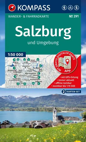 Wandelkaart WK291 Salzburg und Umg