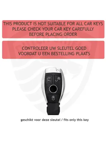 Metalen Sleutelhoesje voor Mercedes grijs A3
