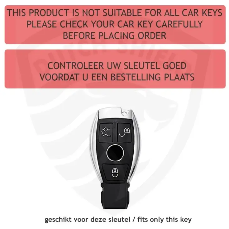 Metalen Sleutelhoesje voor Mercedes grijs A3