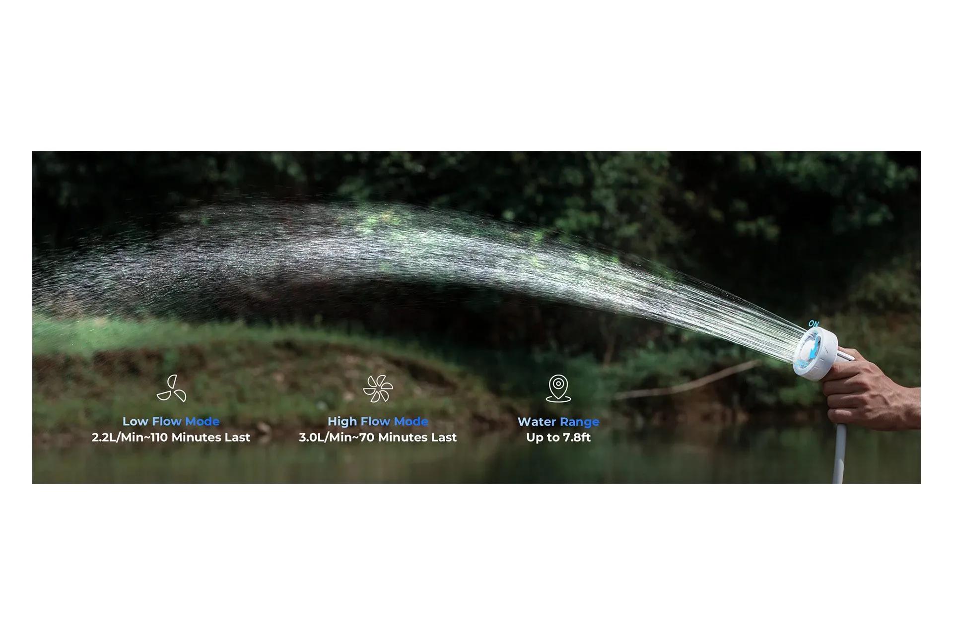 Douche Portable FLEXTAIL MAX Pour Camping Et Randonnée - Blanche