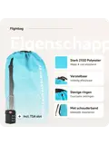 Flightbag vliegtuighoes TSA slot 60–90L – Li Blauw