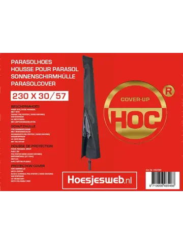 Zweefparasol hoes 230x30x57 cm - Goldenlabel