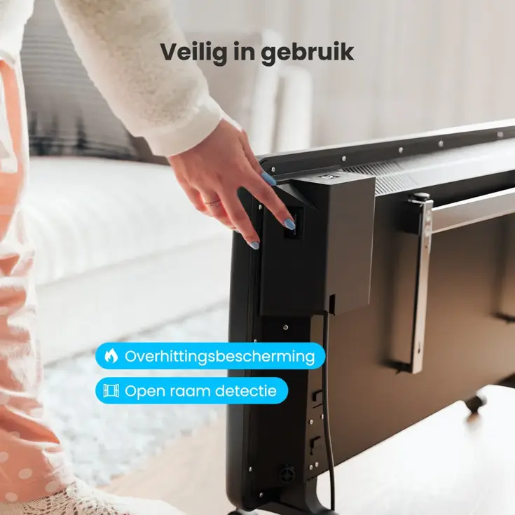 Convectorkachel – 2000W – Badkamer