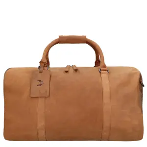 Travelbags The Base Leather Weekender cognac