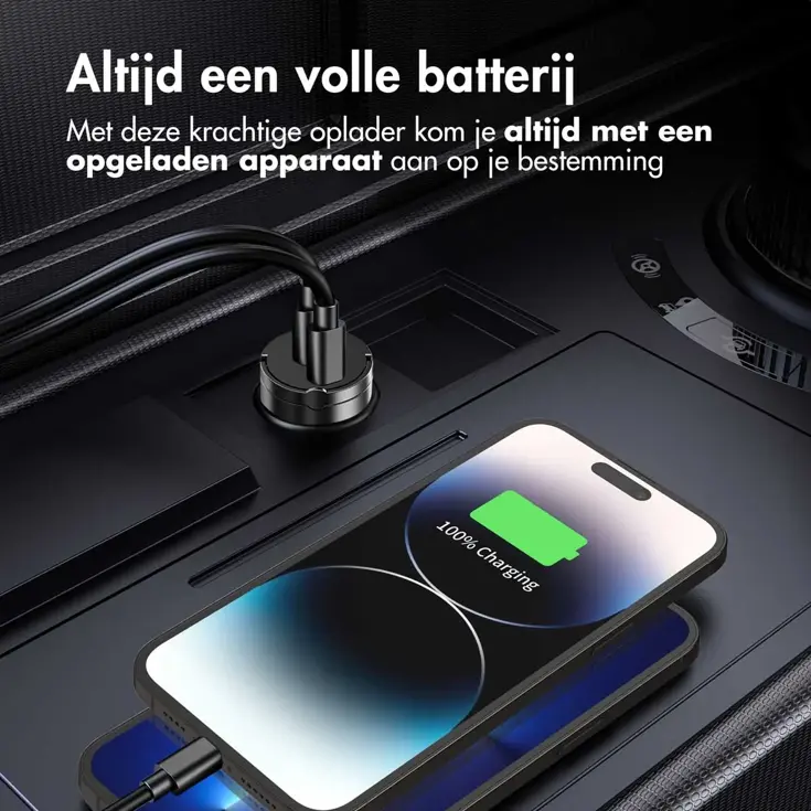 Autolader - 2x USB-C 65W