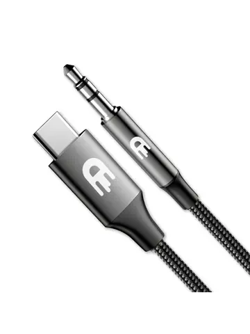 Drivv. USB C Naar AUX Kabel - Nylon - 1 Meter