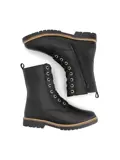 Torpsund Dames - Veterboots met rits - Wol gevoerd
