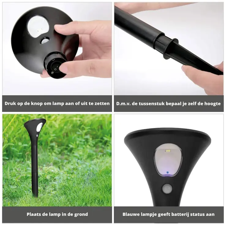 Solar Lamp - Spike - 2-stuks