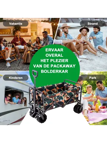 Packaway Opvouwbare Bolderkar 80KG –  Kleur