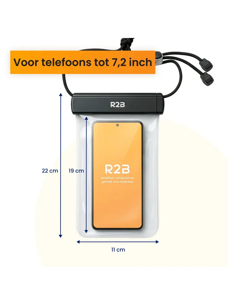 Waterdicht Telefoonhoesje met Koord 2x