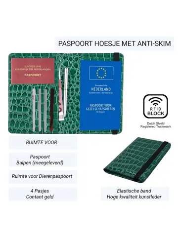 Dutch Shield Dierenpaspoort Hoes Anti Skim